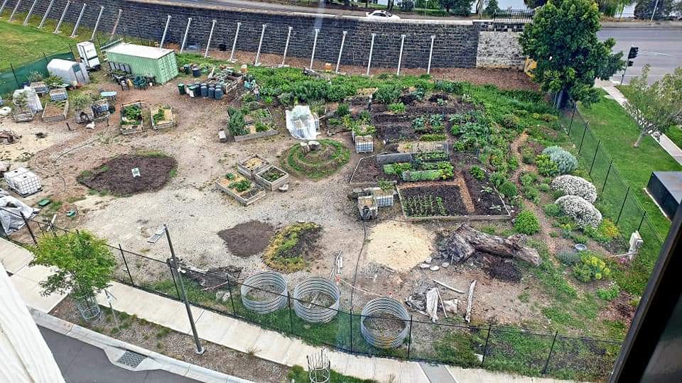 Pentridge Community Garden bird's eye view