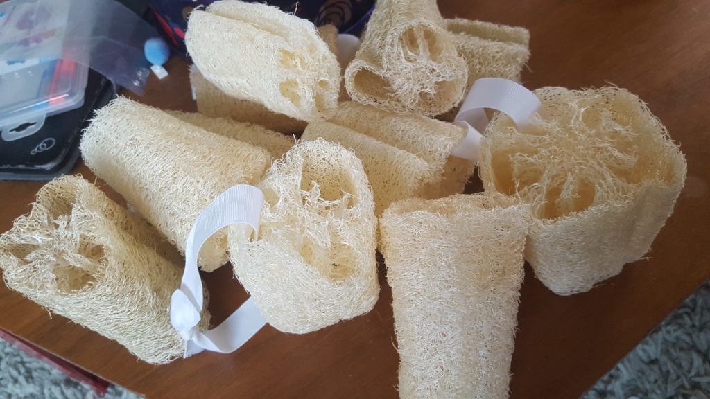 Dried and prepared luffa