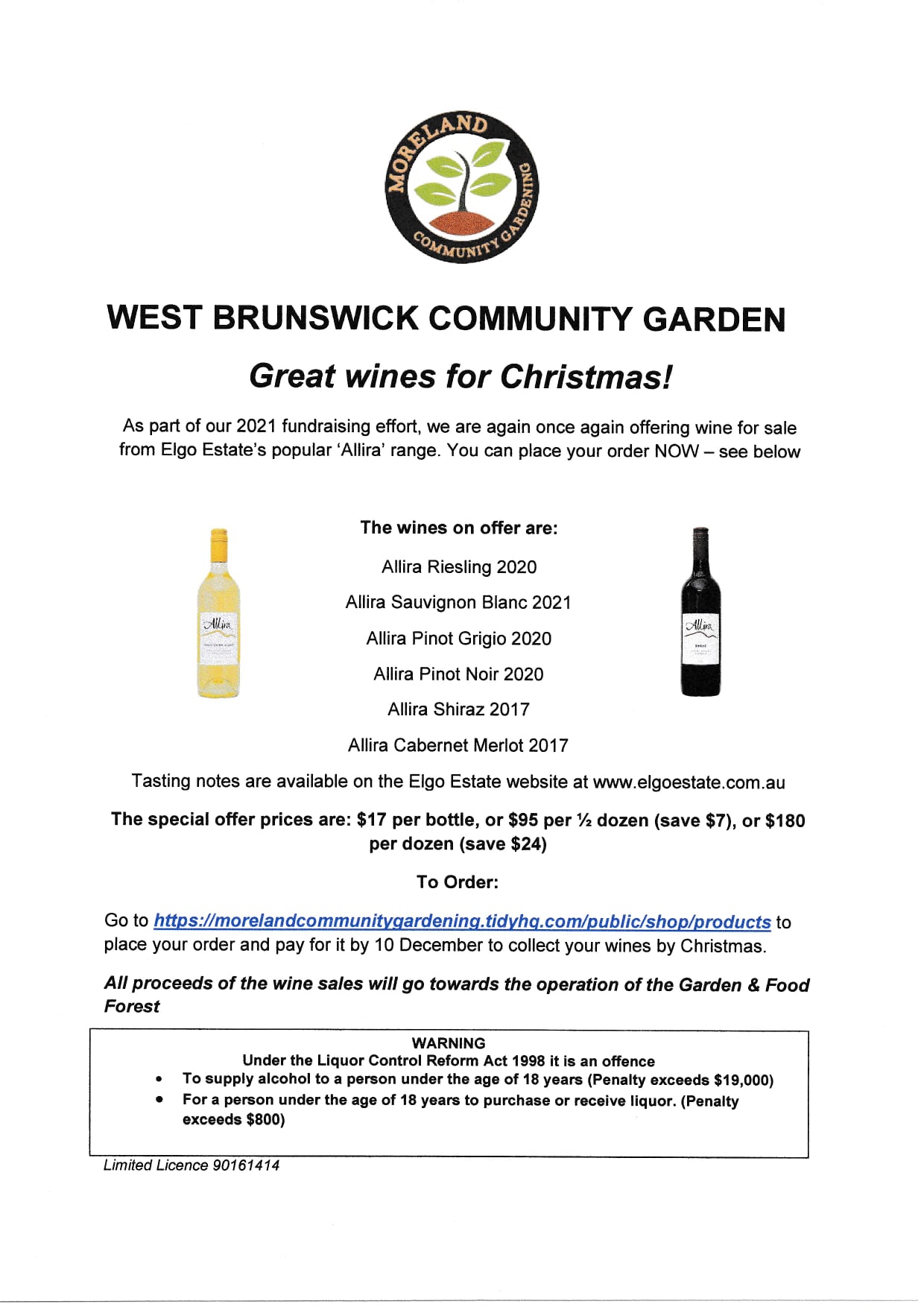 WBCG wine sale